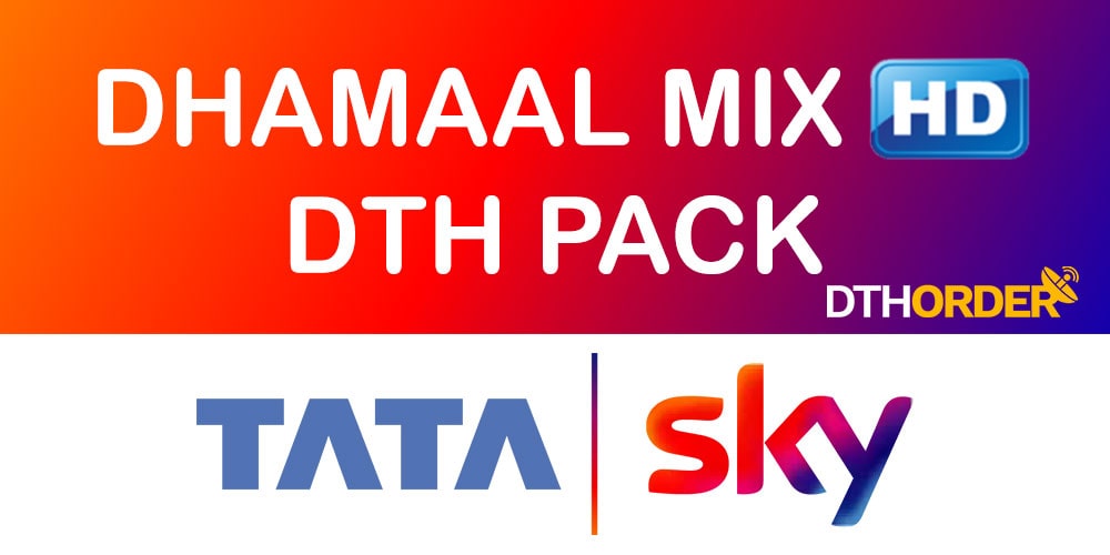 Tata Sky Dhamaal Mix HD DTH Pack