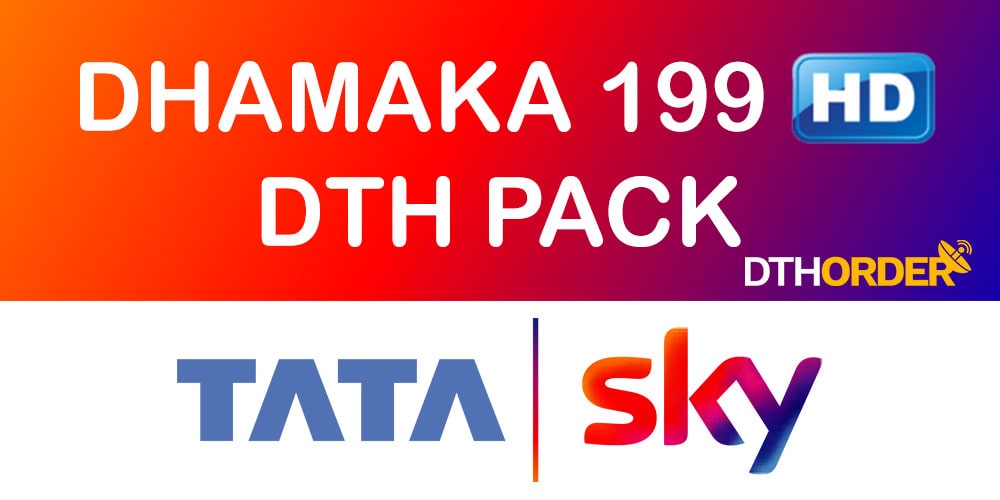Tata Sky Dhamaka 199 HD DTH Pack